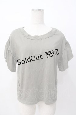 画像1: axes femme / 裾編み上げ半袖カットソー M カーキ Y-25-07-16-021-AX-TO-SZ-ZI