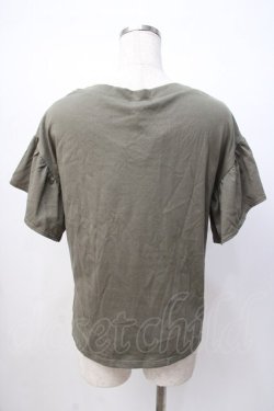 画像3: axes femme / 裾編み上げ半袖カットソー M カーキ Y-25-07-16-021-AX-TO-SZ-ZY
