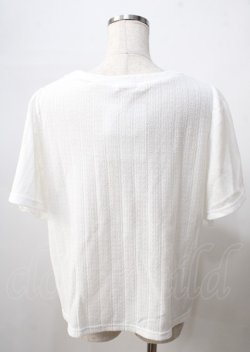 画像2: axes femme / レースアッププルオーバー  白 Y-25-07-18-042-AX-TO-SZ-ZY