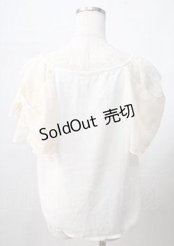 画像2: axes femme / シフォントップス  白 Y-25-07-18-046-AX-TO-SZ-ZY