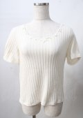 axes femme / ケーブルスカラップトップッス  生成り Y-25-07-18-048-AX-TO-SZ-ZY