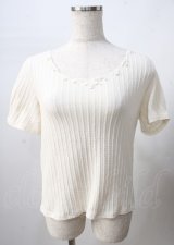 axes femme / ケーブルスカラップトップッス  生成り Y-25-07-18-048-AX-TO-SZ-ZY