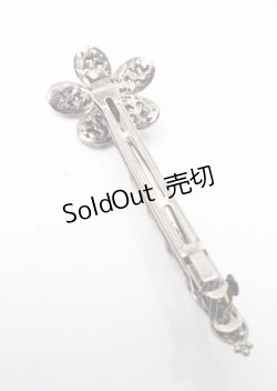 画像2: axes femme / 花ビジューバレッタ  シルバー Y-25-07-18-006-AX-ZA-SZ-ZY