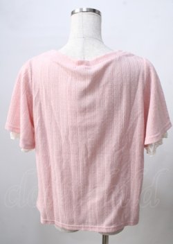 画像2: axes femme / レースアッププルオーバー  ピンク Y-25-07-18-052-AX-TO-SZ-ZY