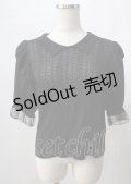 axes femme POETIQUE / 透かし編みサマーニットプルオーバー  黒 Y-25-07-18-054-AX-TO-SZ-ZY