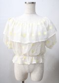LIZ LISA / マーガレットオフショルトップス  白 Y-25-07-18-058-LO-TO-SZ-ZY
