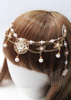 画像2: Atelier Beatrice / モチーフ付きチェーンヘアクリップ   Y-25-07-18-007-GO-ZA-SZ-ZY