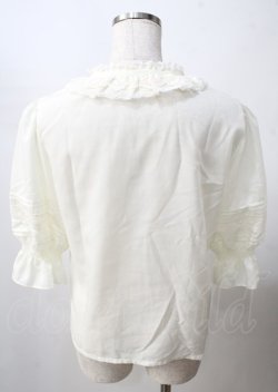 画像2: Melody BasKet /スタンドカラートーションレースブラウス - 生成り Y-25-07-18-064-LO-OP-AS-ZY