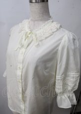 画像3: Melody BasKet /スタンドカラートーションレースブラウス - 生成り Y-25-07-18-064-LO-OP-AS-ZT194 (3)