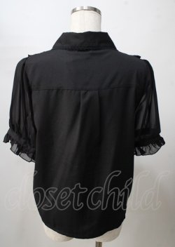 画像2: axes femme / オーナメント刺繍ブラウス  黒 Y-25-07-18-066-AX-BL-SZ-ZY