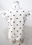 画像2: MILK / ハートキャンディブラウス Free ホワイト/ブラックハート Y-25-07-18-075-ML-BL-NS-ZT098 (2)