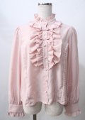 axes femme kawaii / スタンドフリルブラウス M ピンク Y-25-07-18-076-AX-BL-SZ-ZY