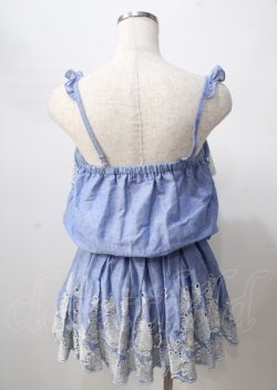画像2: LIZ LISA / コットンレース刺繍チュニ  ブルー Y-25-07-18-079-LO-OP-SZ-ZY