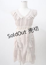axes femme / リボン付きシフォンドレス  ピンク Y-25-07-18-081-AX-OP-SZ-ZY