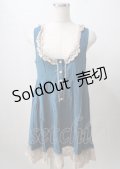 axes femme / レースデザインワンピース  青 Y-25-07-18-083-AX-OP-SZ-ZI