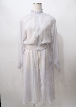画像1: axes femme / シアーワンピース  グレー Y-25-07-18-088-AX-OP-SZ-ZY
