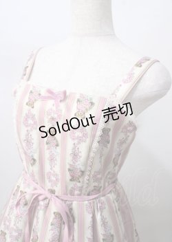 画像3: axes femme kawaii / RosyBear柄ジャンパースカート  ピンク Y-25-07-18-096-AX-OP-SZ-ZY