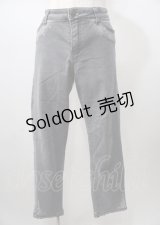 axes femme / ポケット刺繍デニムパンツ  グレー Y-25-07-18-105-AX-PA-SZ-ZY