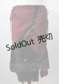 Ozz Croce / 編み上げ刺繍スカート  ワイン Y-25-07-18-109-OO-SK-AS-ZS