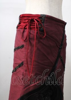 画像3: Ozz Croce / 編み上げ刺繍スカート  ワイン Y-25-07-18-109-OO-SK-AS-ZY