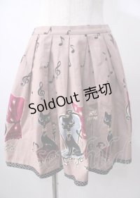 Emily Temple cute /ねこスカート  ピンク Y-25-07-18-117-ET-SK-AS-ZY