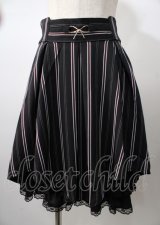 axes femme POETIQUE / リボンビットイレヘムスカート  黒 Y-25-07-18-120-AX-SK-SZ-ZY