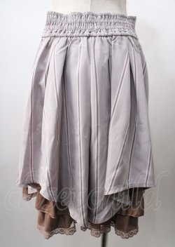 画像2: axes femme POETIQUE / リボンビットイレヘムスカート  モカ Y-25-07-18-121-AX-SK-SZ-ZY