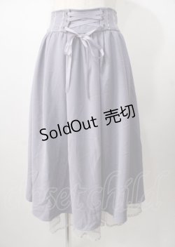 画像1: axes femme POETIQUE / バックフリルレースアップスカート  ラベンダー Y-25-07-18-127-AX-SK-SZ-ZI