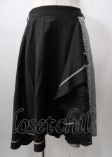 axes femme / ラッフルフリルイレヘムスカート  黒 Y-25-07-18-135-AX-SK-SZ-ZY