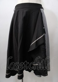 axes femme / ラッフルフリルイレヘムスカート  黒 Y-25-07-18-135-AX-SK-SZ-ZY