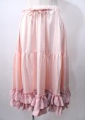 axes femme kawaii / ミディフリルペチスカート  ピンク Y-25-07-18-138-AX-SK-SZ-ZY