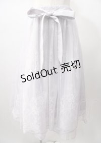 axes femme POETIQUE / バックフリルチュールスカート  ラベンダー Y-25-07-18-142-AX-SK-SZ-ZT063