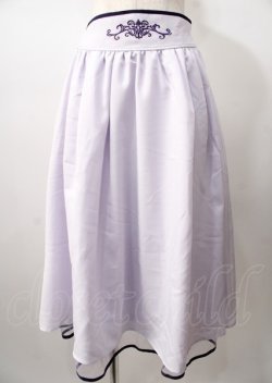 画像1: axes femme POETIQUE / 刺繍使いバッスルスカート  ラベンダー Y-25-07-18-144-AX-SK-SZ-ZY