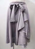 axes femme / フリル切替スカート  ラベンダー Y-25-07-18-145-AX-SK-SZ-ZY