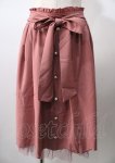 画像1: axes femme / パールボタンミドルスカート  ピンク Y-25-07-18-147-AX-SK-SZ-ZT479 (1)