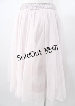 画像2: axes femme / リボン付きレーシーチュールスカート  ピンク Y-25-07-18-150-AX-SK-SZ-ZY