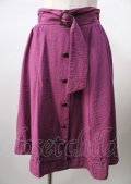 axes femme / 裾薔薇レース使いスカート  パープル Y-25-07-18-151-AX-SK-SZ-ZY