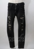 NO ID. BLACK / パンツ.ストレッチデニムダメージスキニー 1 ブラック Y-25-07-18-157-PU-PA-YM-ZY