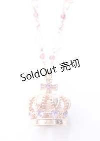 axes femme / ロイヤルクラウンネックレス  ピンクゴールド Y-25-07-18-003-AX-AC-SZ-ZY