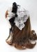 画像2: MARBLE / レースヘッドドレス  白黒 Y-25-07-18-026-GO-BL-SZ-ZY (2)