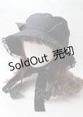 HERHUM / ひょっこりお耳のバケットハット  黒 Y-25-07-18-028-GO-AC-SZ-ZY