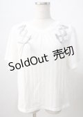 axes femme / レースアッププルオーバー  白 Y-25-07-18-042-AX-TO-SZ-ZY