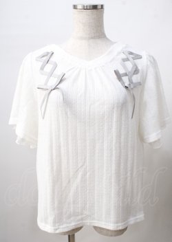 画像1: axes femme / レースアッププルオーバー  白 Y-25-07-18-042-AX-TO-SZ-ZY