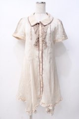 axes femme / ストライプシャツチュニック  生成り Y-25-07-21-034-AX-OP-SZ-ZY