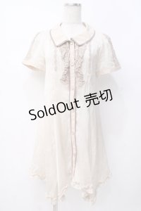 axes femme / ストライプシャツチュニック  生成り Y-25-07-21-034-AX-OP-SZ-ZY