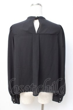 画像3: axes femme POETIQUE / チョーカーデザインブラウス M 黒 Y-25-07-21-037-AX-BL-SZ-ZY