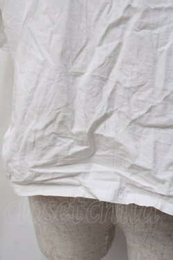 画像4: axes femme kawaii / 半袖丸襟コットンブラウス M 白 Y-25-07-21-040-AX-BL-SZ-ZY
