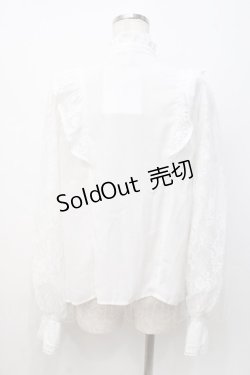画像3: axes femme kawaii / クラシカルレーシーブラウス M 白 Y-25-07-21-041-AX-BL-SZ-ZY