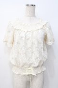 axes femme / 総レースクロプトトップス M 生成り Y-25-07-21-044-AX-TO-SZ-ZY