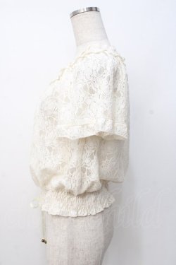 画像2: axes femme / 総レースクロプトトップス M 生成り Y-25-07-21-044-AX-TO-SZ-ZY